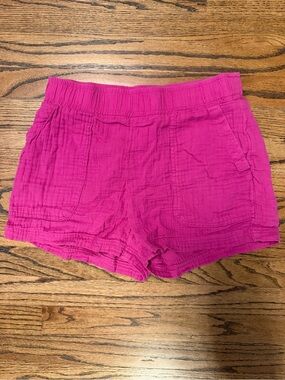 GAP Women’s Fuchsia High-Waist Casual Shorts